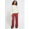ICHI sweater met print - ecru