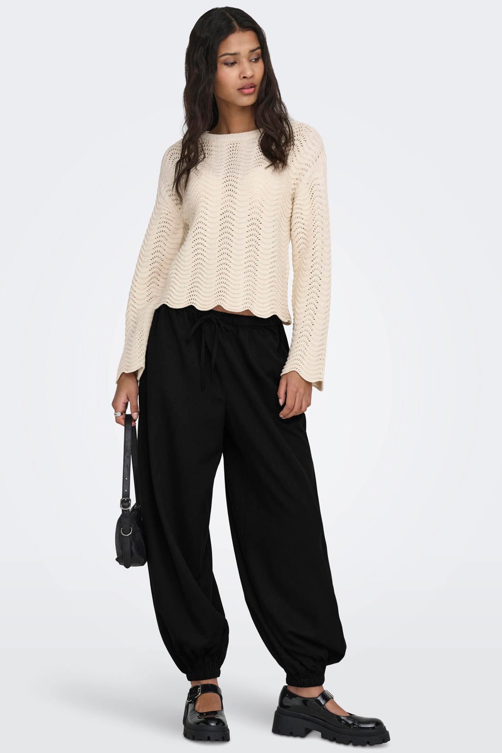 JDY ballon casual broek - zwart