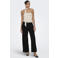 JDY straight leg casual broek met ceintuur - zwart