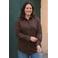 VERO MODA CURVE blouse Plus Size - donkerbruin