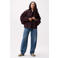 Catwalk Junkie geruite trenchcoat - donkerrood