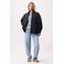 Catwalk Junkie katoenen gewatteerde geruite jas - marineblauw