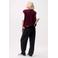 Catwalk Junkie rechtvallend teddy gilet - donkerrood