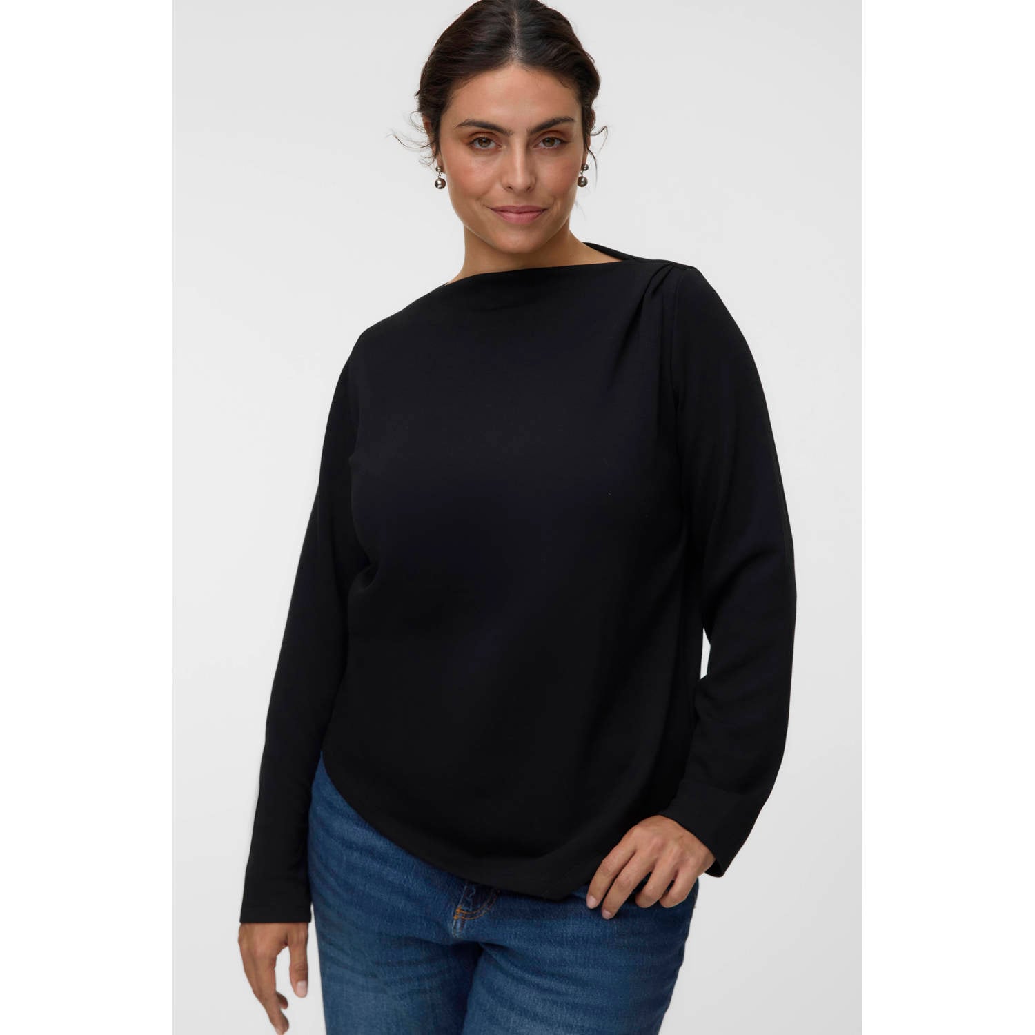 VERO MODA CURVE Plus Size top zwart
