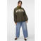 VERO MODA Curve x Wehkamp sweater met tekst - groen