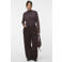 VERO MODA Curve x Wehkamp Plus Size top met stippen - donkerbruin