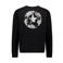 Airforce regular fit sweater met backprint - zwart/grijs