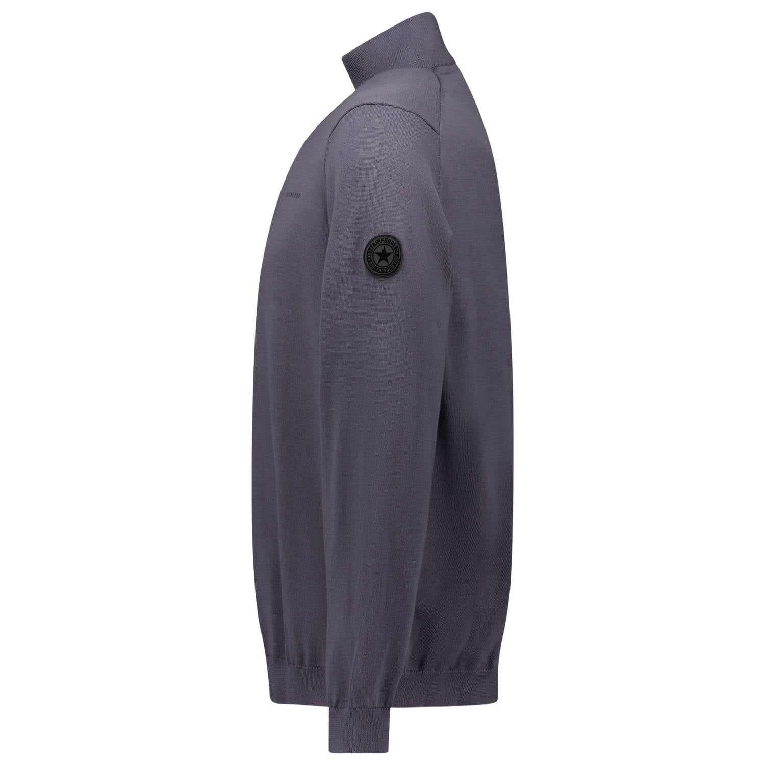 Airforce katoenen regular fit gebreide trui magnet