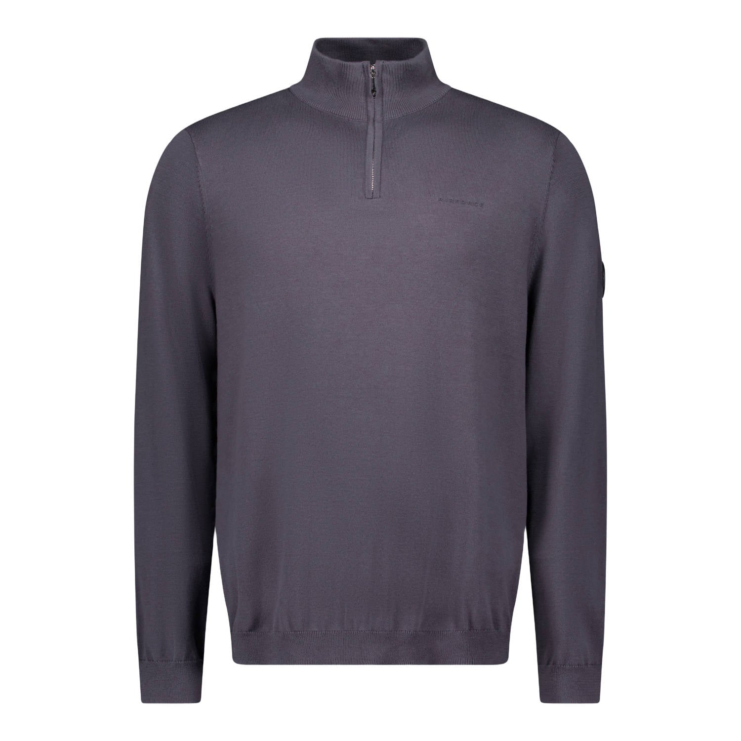 Airforce katoenen regular fit gebreide trui magnet