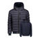 Airforce quilted winterjas - donkerblauw