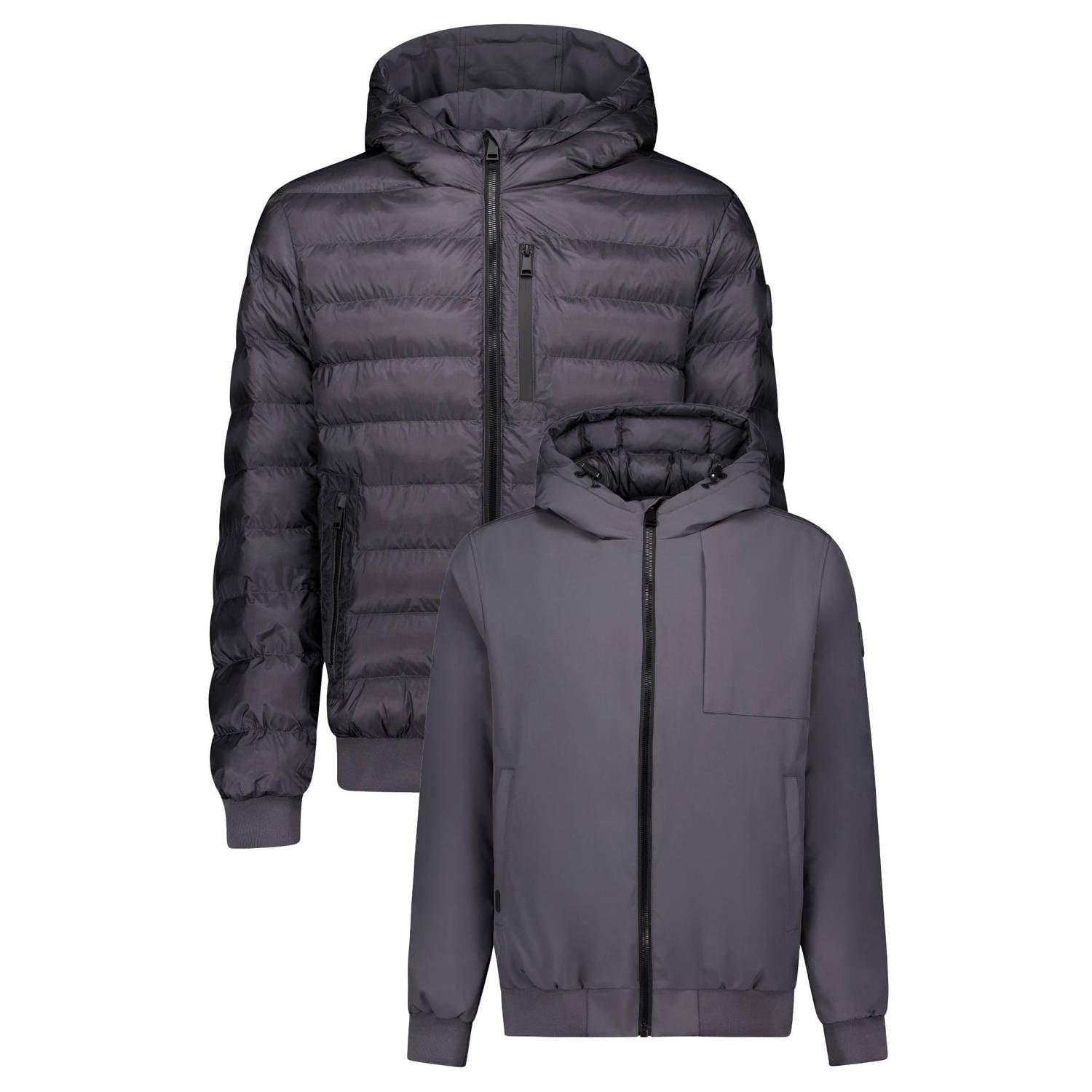 Airforce quilted winterjas magnet