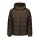 Airforce Robin quilted gewatteerde winterjas - donkerbruin
