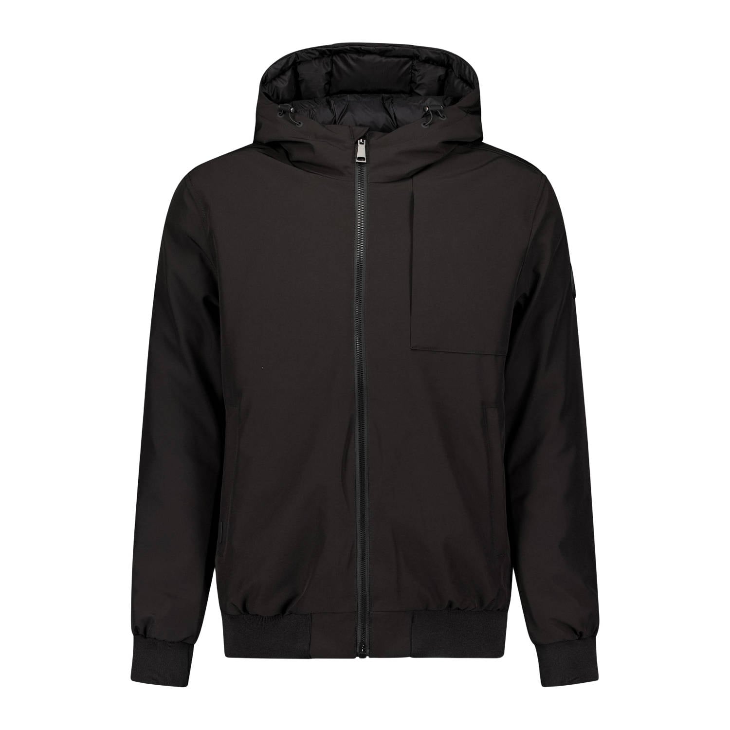 Airforce quilted winterjas zwart