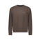 Airforce regular fit sweater - dark coffee/wit
