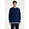 CHASIN' katoenen relaxed fit gebreide gemêleerde trui - sodalite blue
