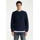 CHASIN' Zyro 3D Ply relaxed fit gebreide trui - donkerblauw