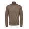Selected katoenen regular fit gebreide gemêleerde trui - bruin