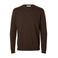 Selected katoenen regular fit gebreide trui - donkerbruin