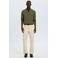 Selected regular fit gebreide trui - olijfgroen