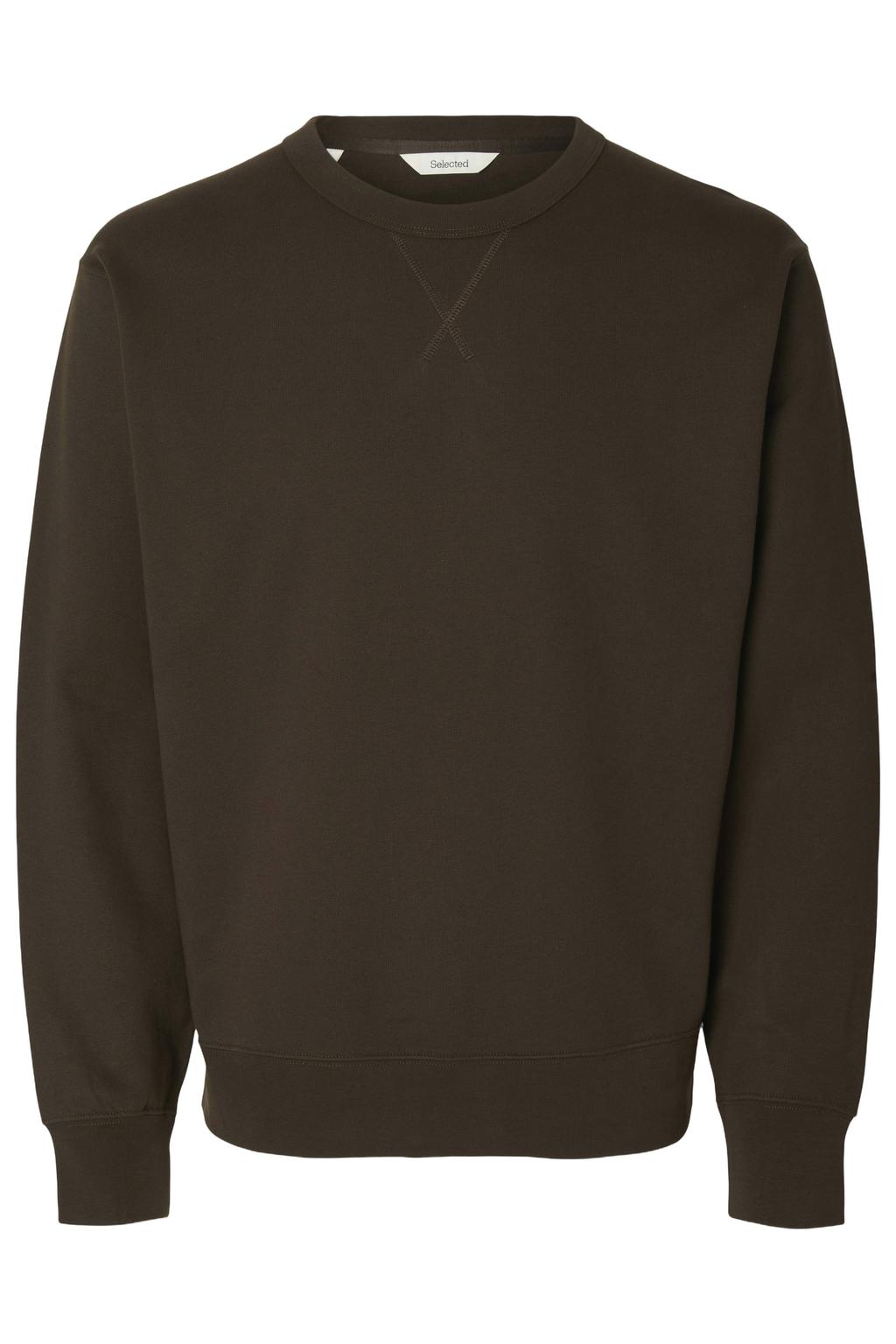 Selected regular fit sweater - bruin