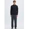 Selected katoenen regular fit gebreide trui - donkerblauw