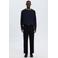 Selected katoenen relaxed fit gebreide trui - donkerblauw