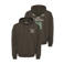 ONLY & SONS relaxed fit hoodie met backprint - donkerbruin