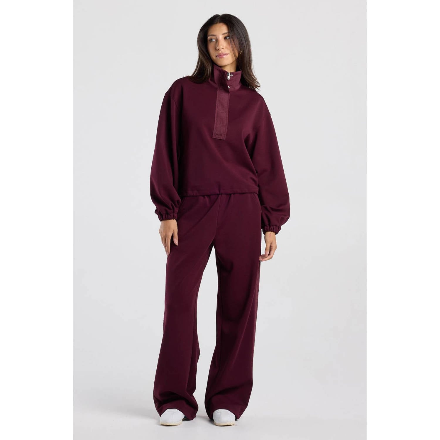 America Today sweater donkerrood