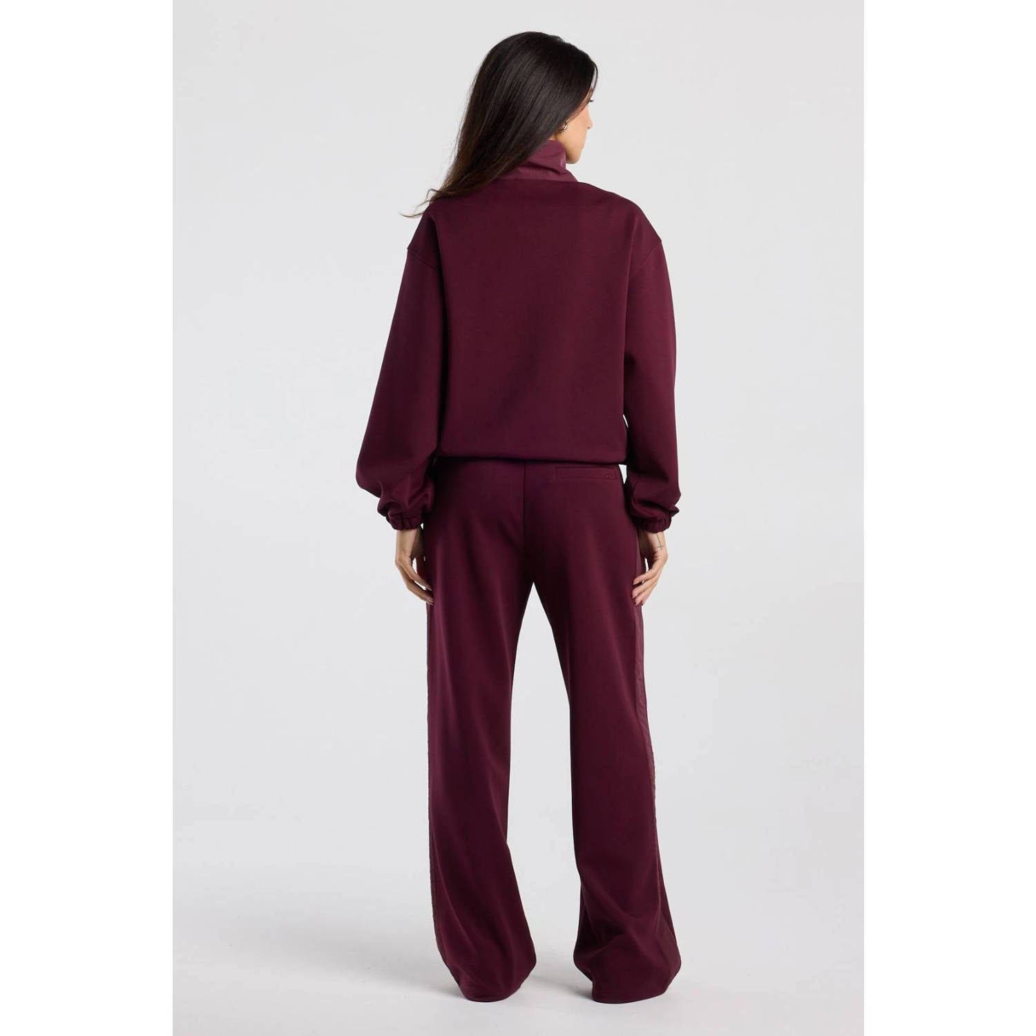 America Today sweater donkerrood