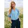 LOLALIZA gestreepte blouse met borduursels - blauw