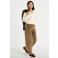 Cache Cache gebreid vest met wol en borduursels - zand