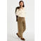 Cache Cache gebreide vest met wol en borduursels - zand