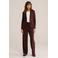 WE Fashion jersey getailleerde blazer - bruin