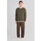 Lyle & Scott katoenen regular fit trui - khaki ash