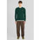 Lyle & Scott regular fit trui met wol - donkergroen