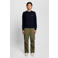 Lyle & Scott regular fit gebreide trui met wol - donkerblauw