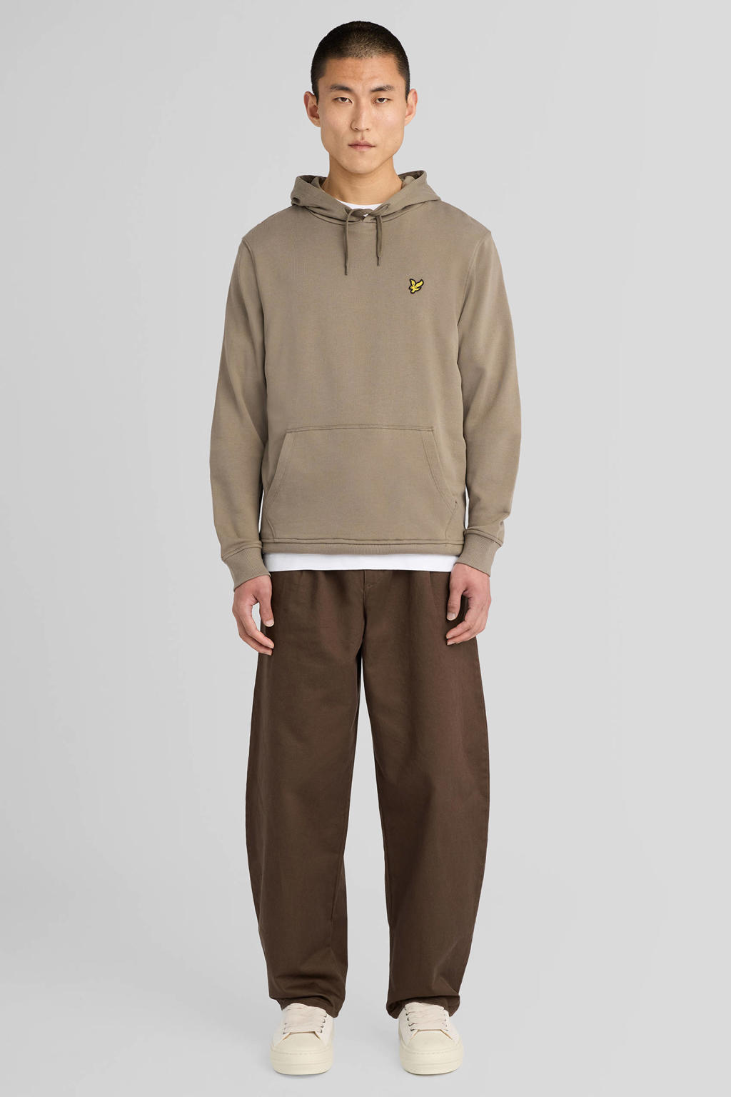 Lyle & Scott regular fit hoodie - kaki