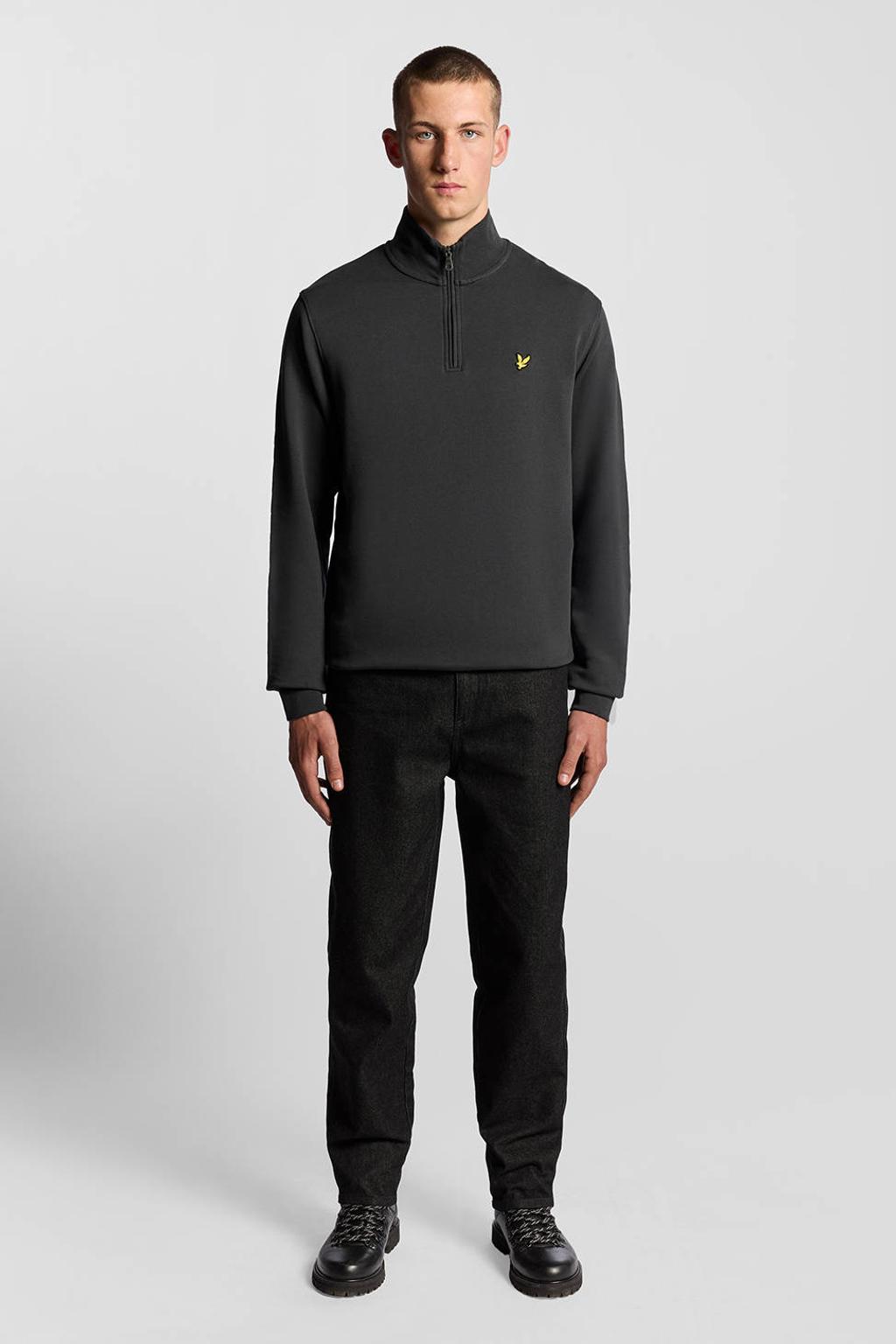 Lyle & Scott regular fit sweater - antraciet
