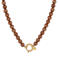 Label Kiki ketting Brown Cat Eye