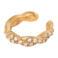 Label Kiki gold plated earcuff Shiny Braid