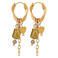 Label Kiki gold plated oorbellen Libby