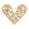 Label Kiki gold plated broche Shiny Heart
