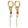 Label Kiki gold plated oorbellen Chain Morello