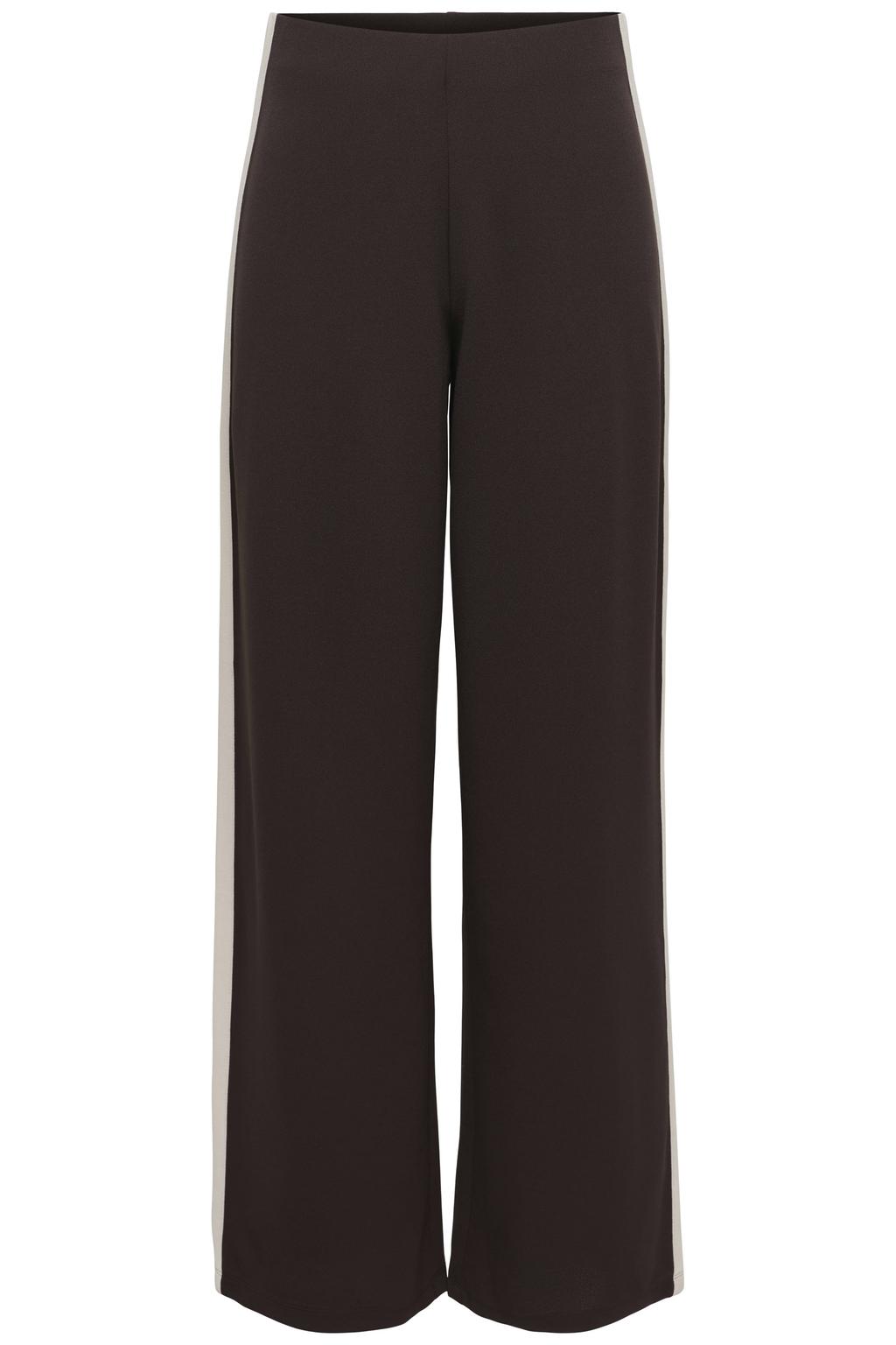 Bruine dames JDY wide leg casual broek met effen