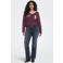 ONLY CARMAKOMA Carkia top Plus Size - donkerrood