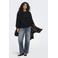 ONLY CARMAKOMA Carbeatrix L/S O-Neck Swt Jrs sweater Plus Size met tekst - zwart