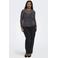 ONLY CARMAKOMA top Plus Size met panterprint - zwart