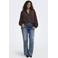 ONLY CARMAKOMA blouse met stippen Plus Size - donkerbruin