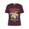 ONLY CARMAKOMA Carbolette S/S Jeans Fit Tee Jrs T-shirt Plus Size - donkerpaars