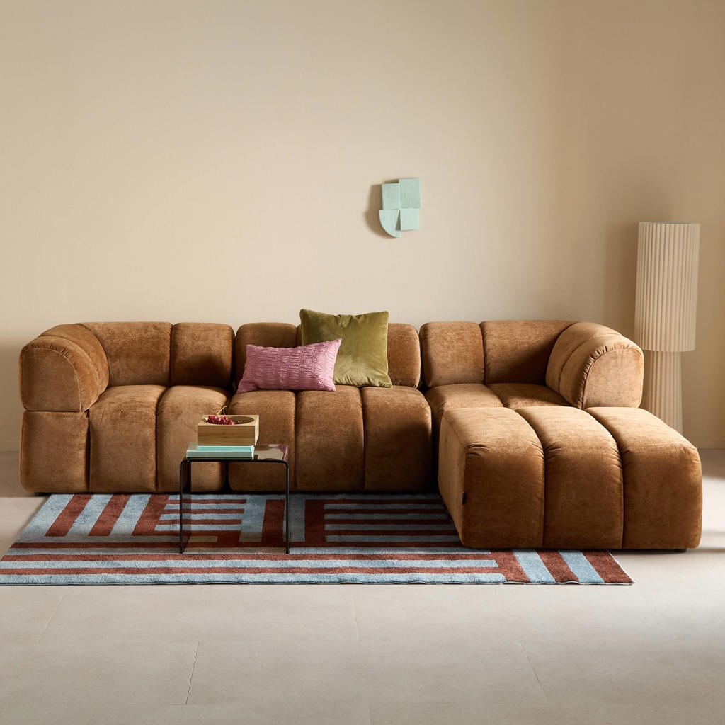 NOUS Living 3-zitsbank met hocker Nobu